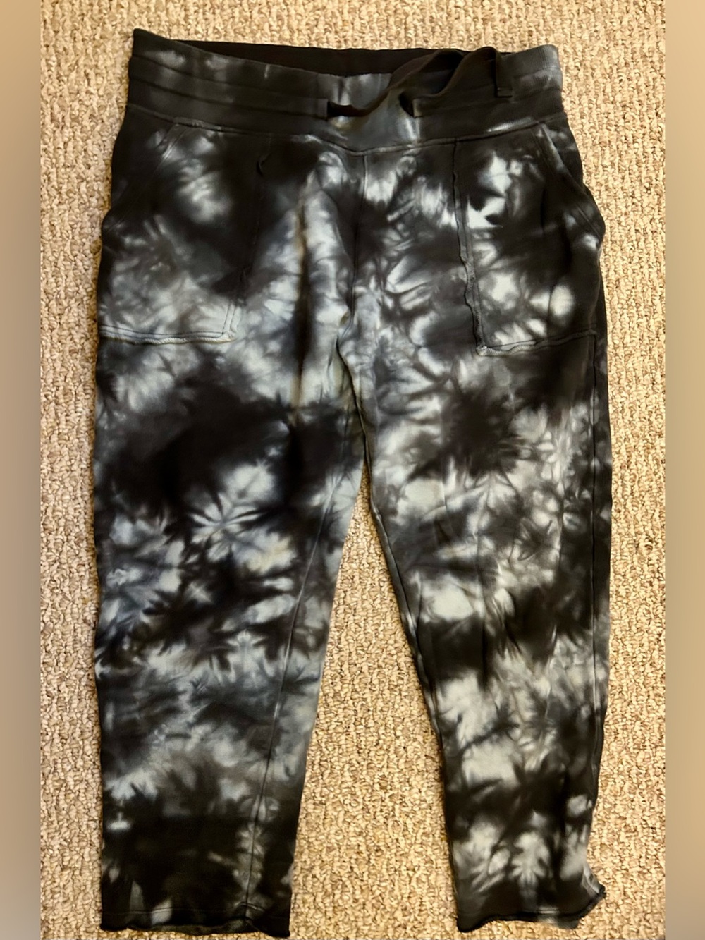 NWOT JoyLab Black & Gray Tie-Dye Sweatpants/ Joggers